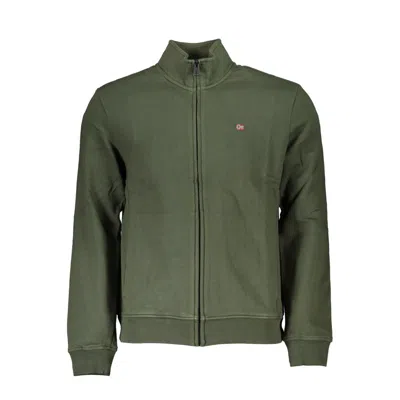 NAPAPIJRI GREEN COTTON MEN SWEATER