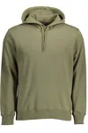 Napapijri Emerald Green Hooded Sweatshirt With Embroidery