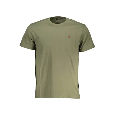 NAPAPIJRI GREEN COTTON MEN T-SHIRT