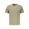 Napapijri Green Cotton Men T-shirt In Green