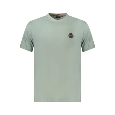 NAPAPIJRI GREEN COTTON MEN T-SHIRT