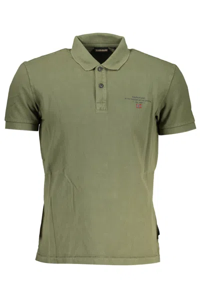 Napapijri Green Cotton Polo Shirt