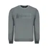 Napapijri Green Cotton Sweater In Gray