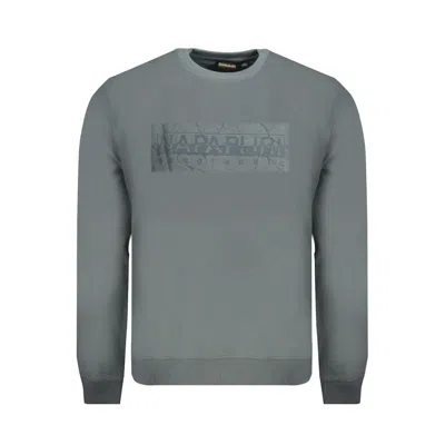 Napapijri Green Cotton Sweater In Gray