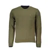 Napapijri Green Cotton Men Sweater In Green