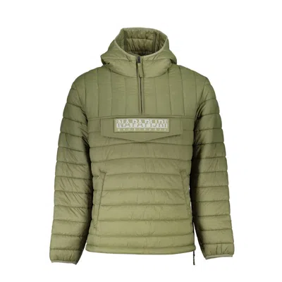 NAPAPIJRI GREEN POLYAMIDE MEN JACKET