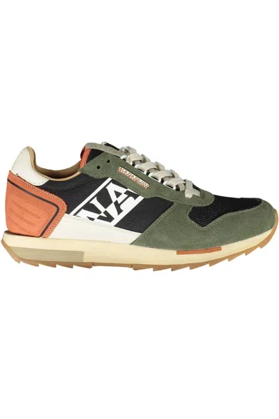 Napapijri Green Polyester Sneaker In Multi