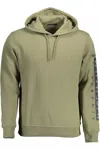 Napapijri Emerald Green Hooded Sweatshirt With Embroidery In Green
