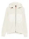 Napapijri Hooded Patch-pocket Jacket In White