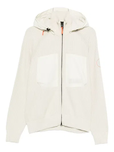 Napapijri Hooded Patch-pocket Jacket In White