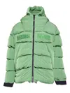 Napapijri Long Sleeve Cotton Coat In Green