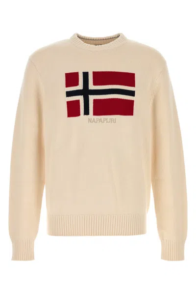 NAPAPIJRI NAPAPIJRI IVORY COTTON SWEATER