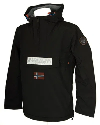 Pre-owned Napapijri Jacket Item Na4ecp Rainforest 2.0 In 041 Black