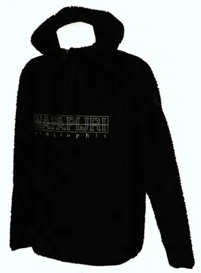 Pre-owned Napapijri Jacket Sweatshirt Hoodie Fleece Man Men  Item Np000k7g Teide 2 In 176 Blu Marine