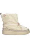 Napapijri Lace-up Ankle Boots In Nude