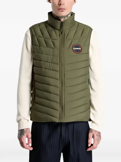 Napapijri Lapaz Quilted Gilet In Green