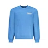 Napapijri Light Blue Cotton Men Sweater In Blue