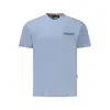 Napapijri Light Blue Organic Cotton Men Tshirt