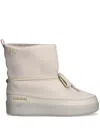 Napapijri Logo-debossed Boots In Neutrals