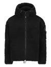 Napapijri Logo-patch Fleece Jacket In Black