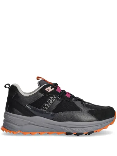 Napapijri Logo-patch Sneakers In Black