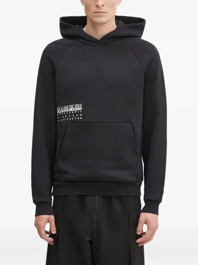 Napapijri Logo-print Hoodie In Black