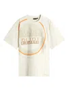 Napapijri Crew Neck Graphic Print T-shirt Straight Hem In Neutrals