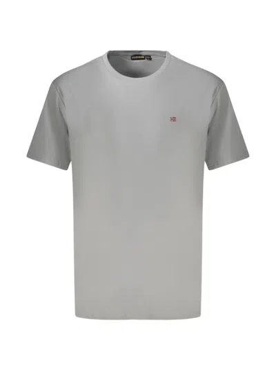 Napapijri Logo Short-sleeve T-shirt In Gray