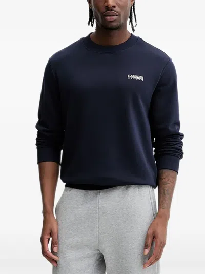 Napapijri Logo-detail Sweatshirt In Blue