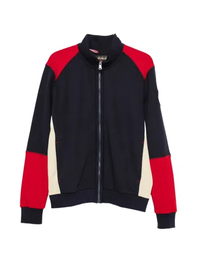 Napapijri Logo-embroidered Colour-block Sweater In Multi