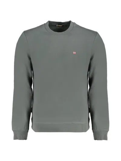 Napapijri Logo-embroidered Sweatshirt In Green