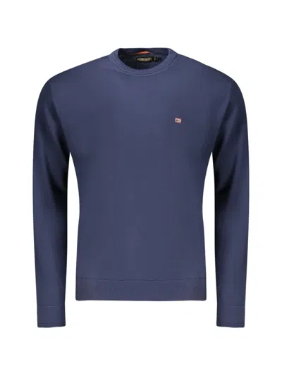 Napapijri Logo-patch Sweater In Blue
