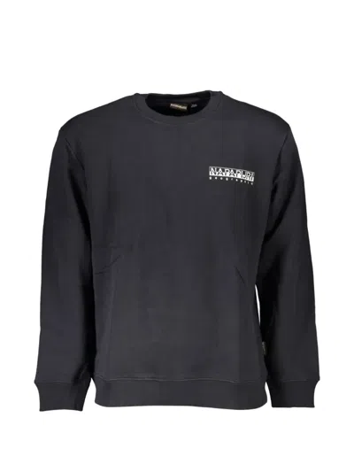 Napapijri Logo-print Crew-neck Sweatshirt In Gray