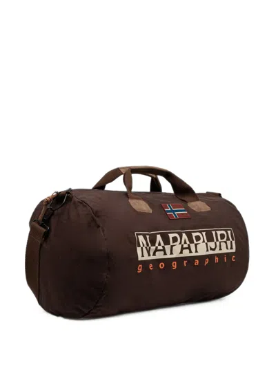 Napapijri Logo-print Holdall In Brown