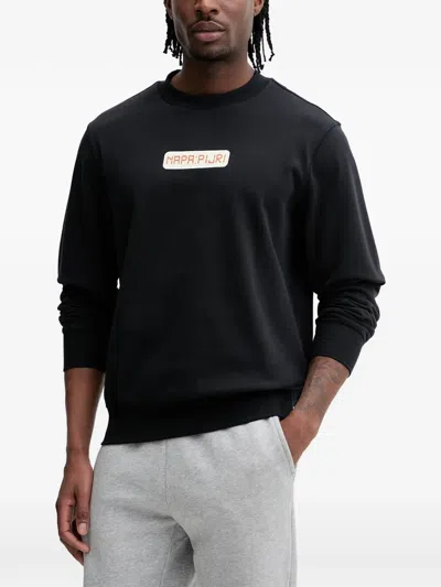Napapijri Logo-print Sweatshirt In Black