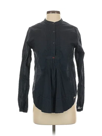 Pre-owned Napapijri Long Sleeve Button Down Shirt In Blue