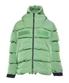 Napapijri Long Sleeve Cotton Coat In Green