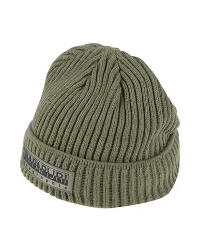 Napapijri Man Hat Military Green Size Onesize Acrylic