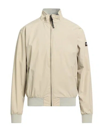 Napapijri Man Jacket Beige Size M Polyamide, Polyester, Elastane In Brown