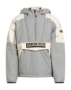 Napapijri Man Jacket Light Grey Size M Polyamide In Gray