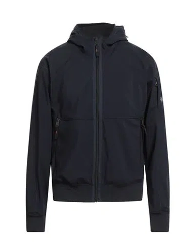 Napapijri Man Jacket Midnight Blue Size M Polyester In Black