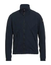 Napapijri Man Jacket Midnight Blue Size S Cotton, Polyamide