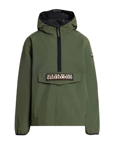 Napapijri Man Jacket Military Green Size L Polyamide