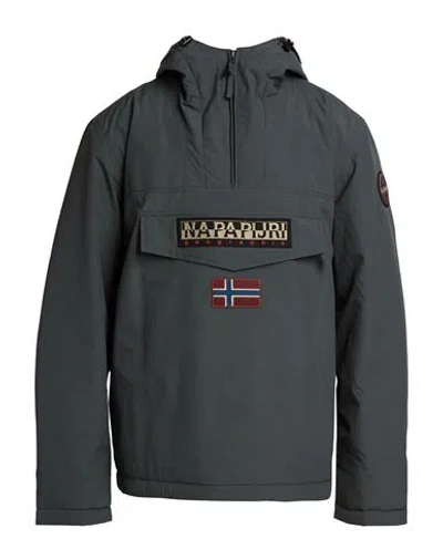 Napapijri Man Jacket Military Green Size Xl Polyamide