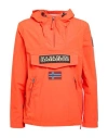 Napapijri Man Jacket Orange Size L Polyamide, Polyurethane In Red