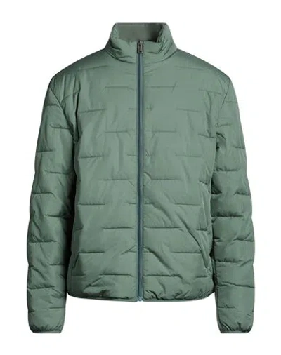 Napapijri Man Jacket Sage Green Size Xl Polyester