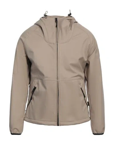 Napapijri Man Jacket Sand Size Xs Polyester In Beige