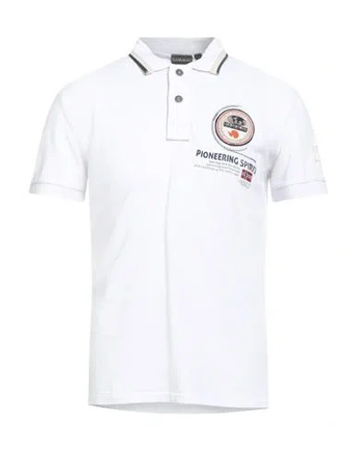 Napapijri Man Polo Shirt White Size L Cotton