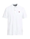 Napapijri Man Polo Shirt White Size Xxxl Cotton