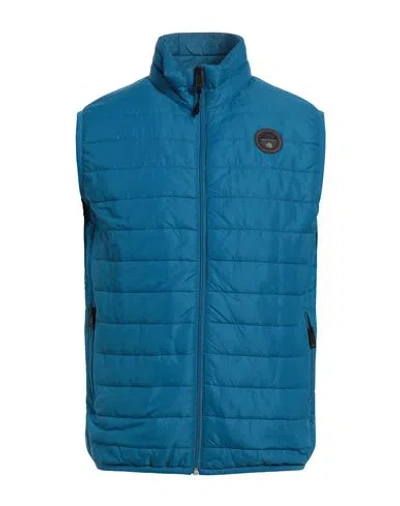 Napapijri Man Puffer Blue Size L Polyamide
